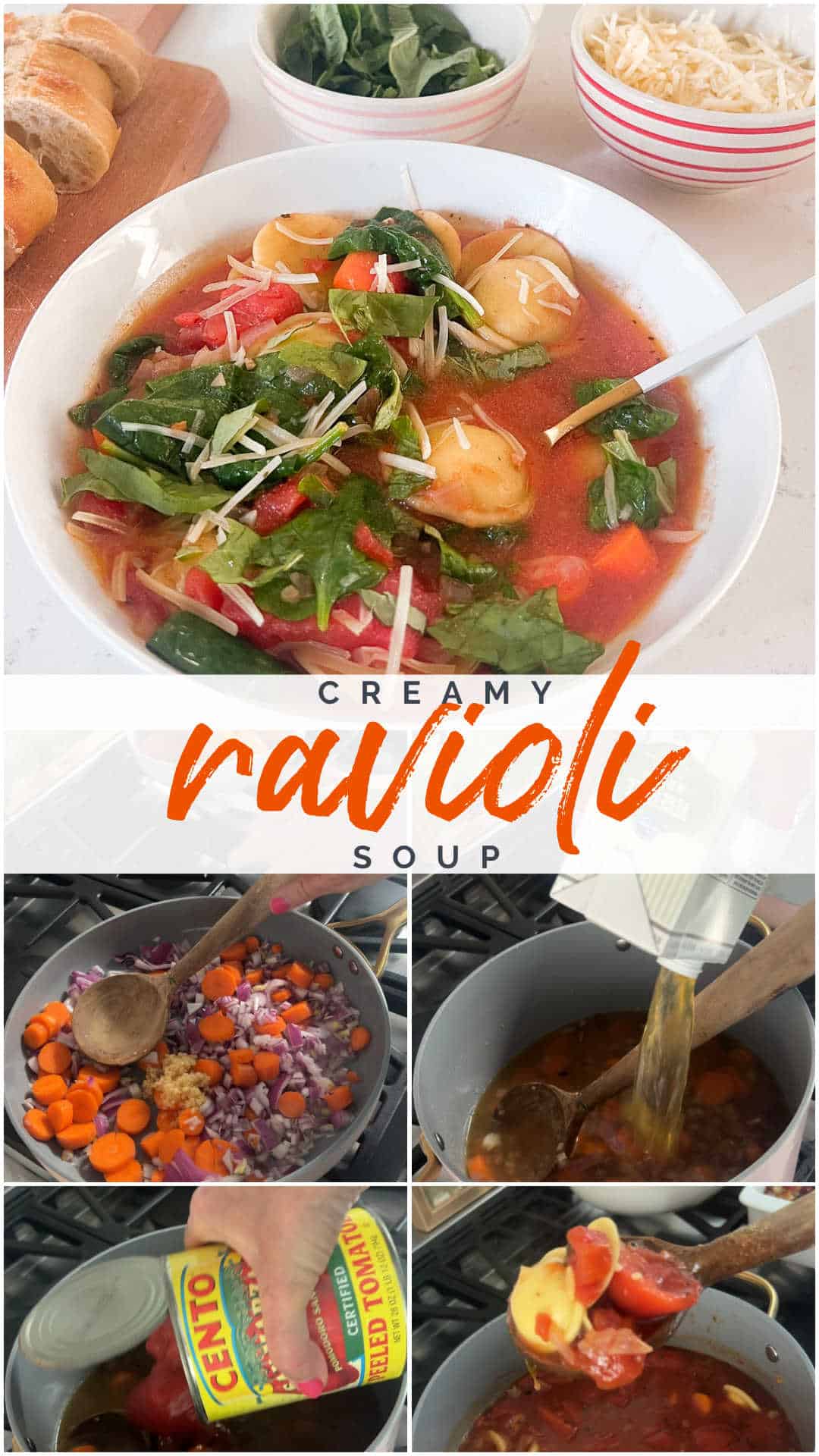 Creamy Ravioli Soup: Year-Round Comfort. A comforting one-pot dish featuring cheese-filled ravioli in a creamy tomato and vegetable broth, perfect for any season and ready in under 30 minutes.