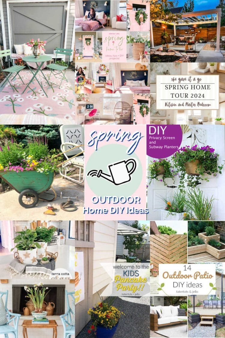 Spring Outdoor Home DIY Ideas. Transform your outdoor space into a springtime oasis with these DIY ideas, from creating a new deck in under 15 minutes to hosting a kids' outdoor pancake party and more!