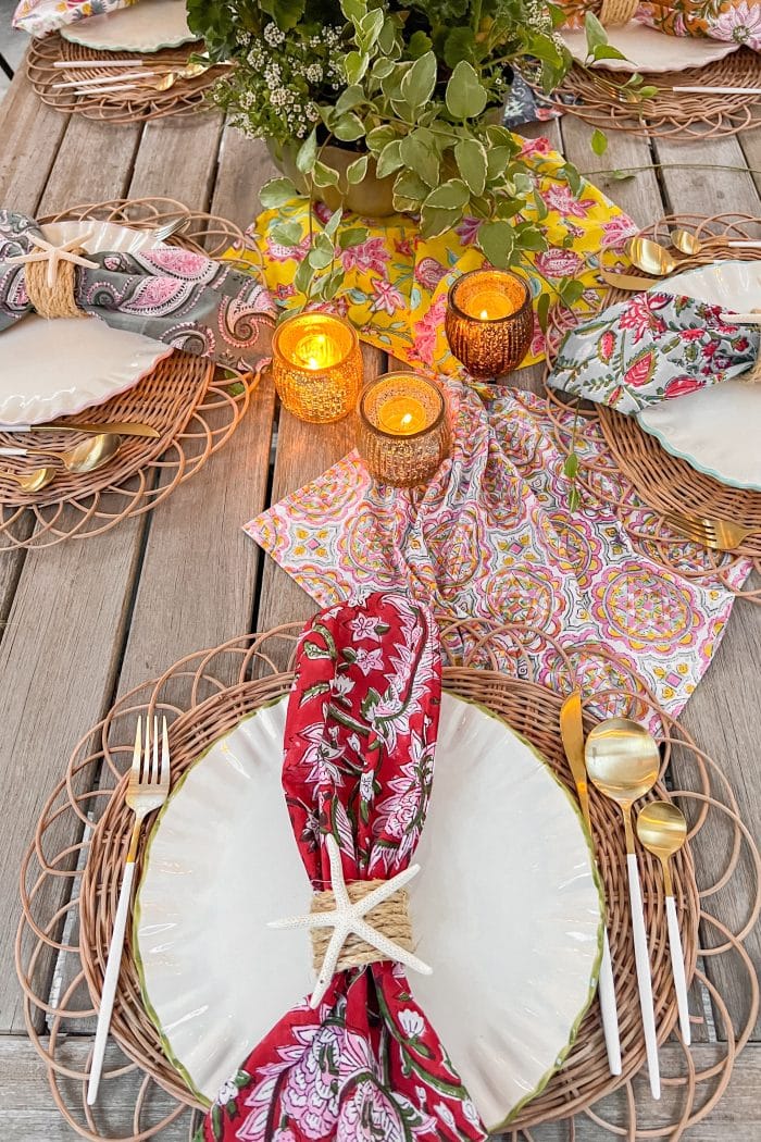 Colorful Nautical Spring Table