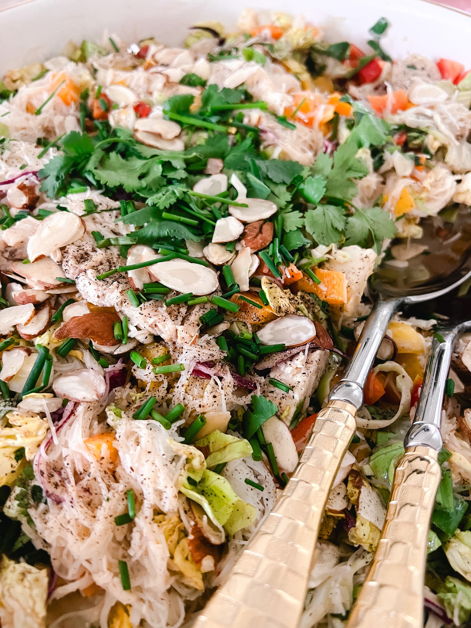 Summer Thai Chicken Noodle Salad Recipe - So Refreshing!