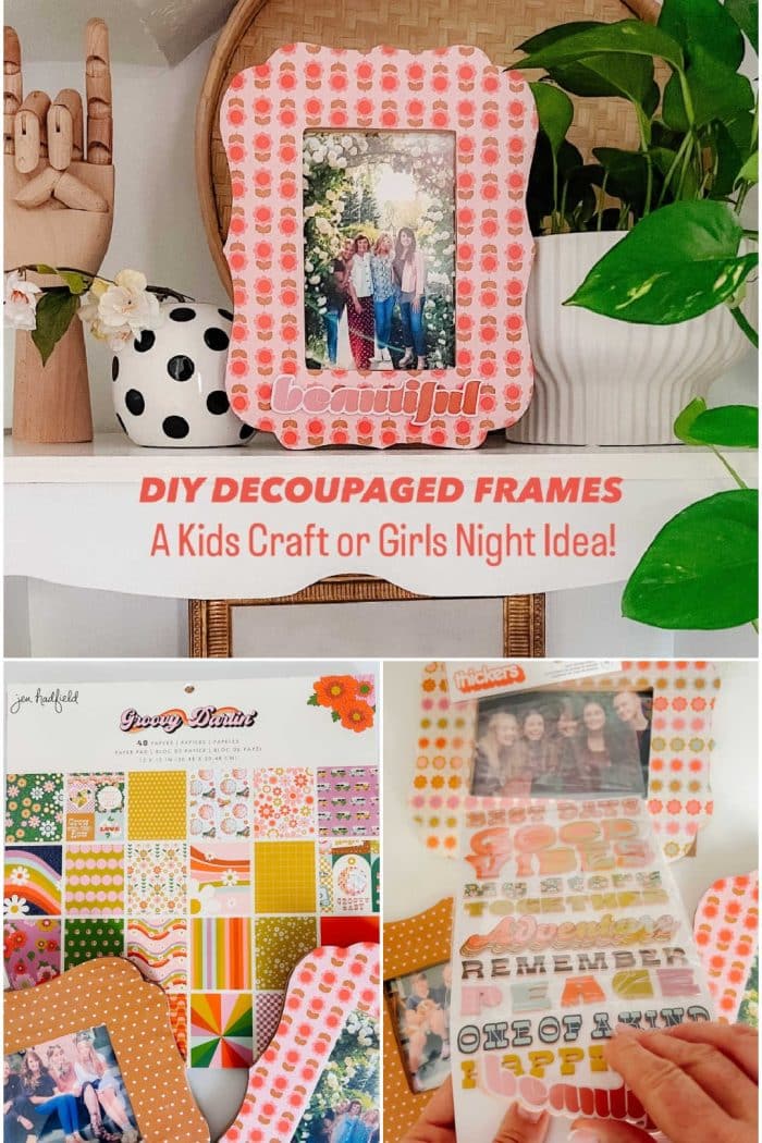 DIY Decoupaged Frames: A Fun Kids Craft or Girls Night Idea!