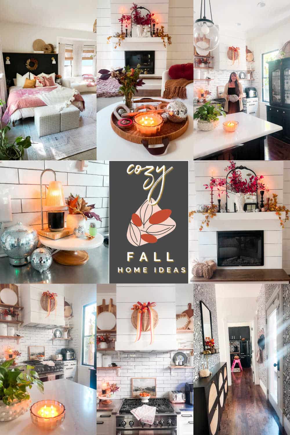 Cozy Fall Home Ideas. Simple ways to create a cozy home for fall, with links to DIY ideas, decor, soft textures, and seasonal accents that will instantly add warmth and comfort to your home.