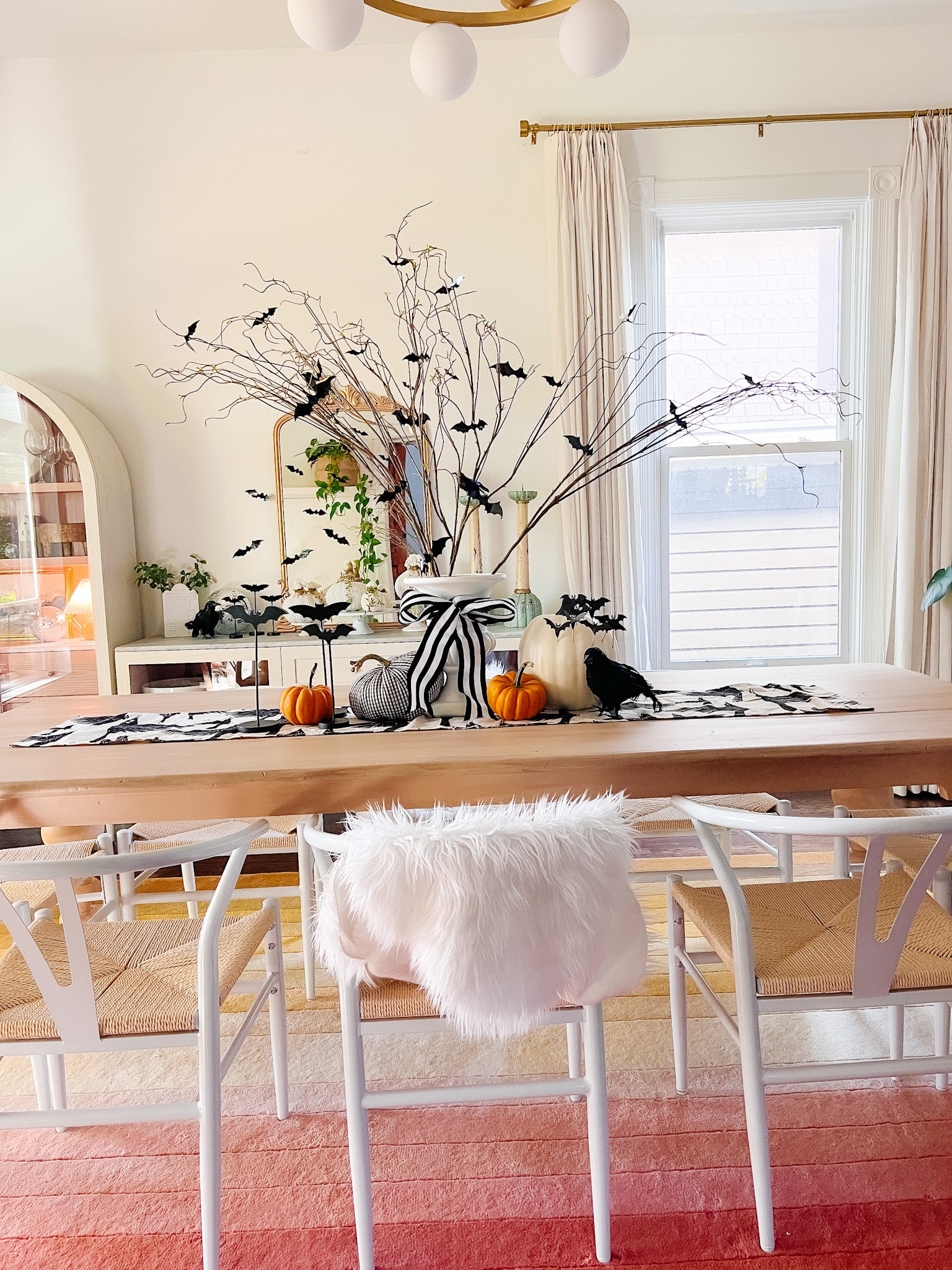 DIY Halloween Bat Branch Centerpiece. If you only make one Halloween project this year, the DIY Bat Branch Centerpiece is the perfect choice for an easy, nearly free decoration that adds spooky elegance to any space.