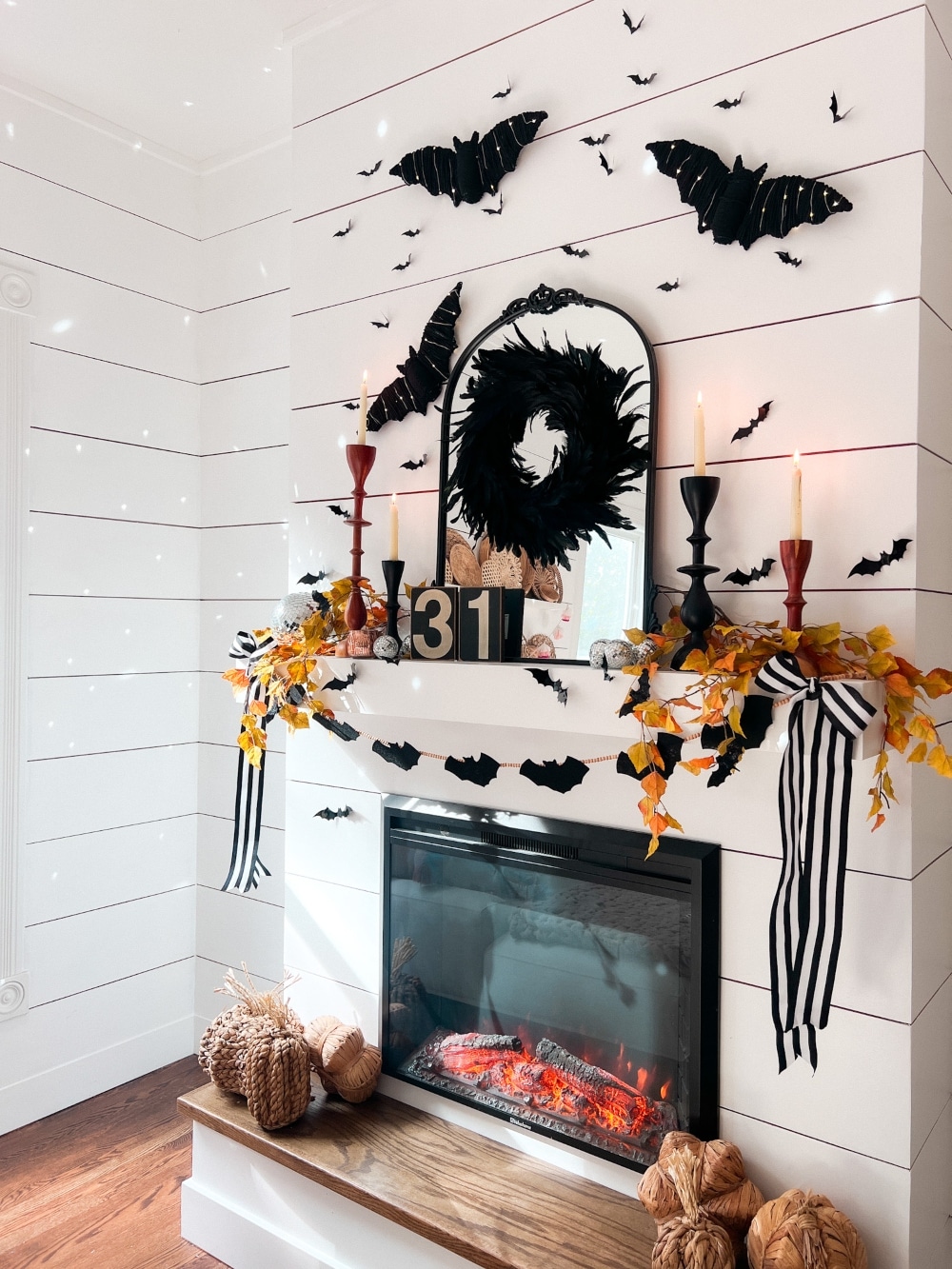 DIY Halloween Bat Branch Centerpiece. If you only make one Halloween project this year, the DIY Bat Branch Centerpiece is the perfect choice for an easy, nearly free decoration that adds spooky elegance to any space.