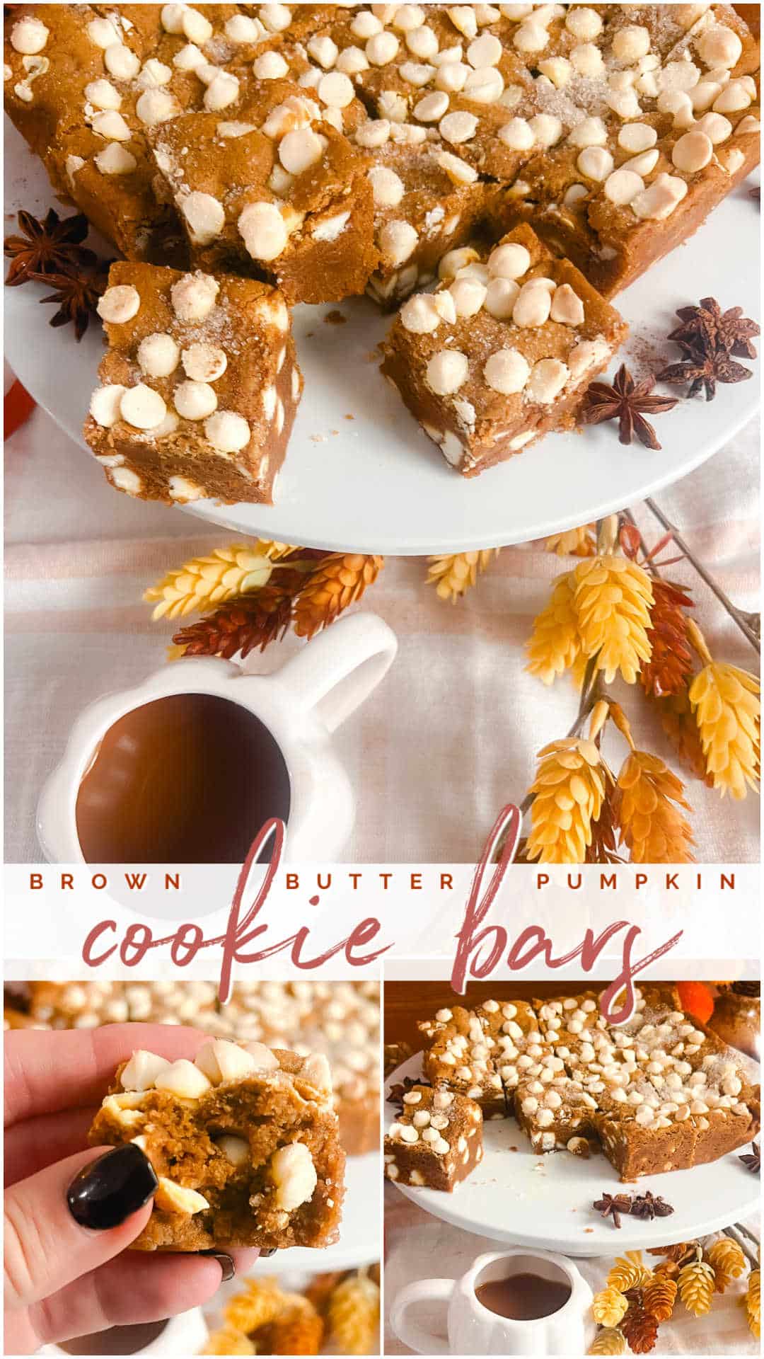 Brown Butter Pumpkin Chocolate Chip Bars. Indulge in rich, chewy Brown Butter Pumpkin Chocolate Chip Bars, the perfect fall treat combining warm spices, chocolate, and nutty brown butter flavor.