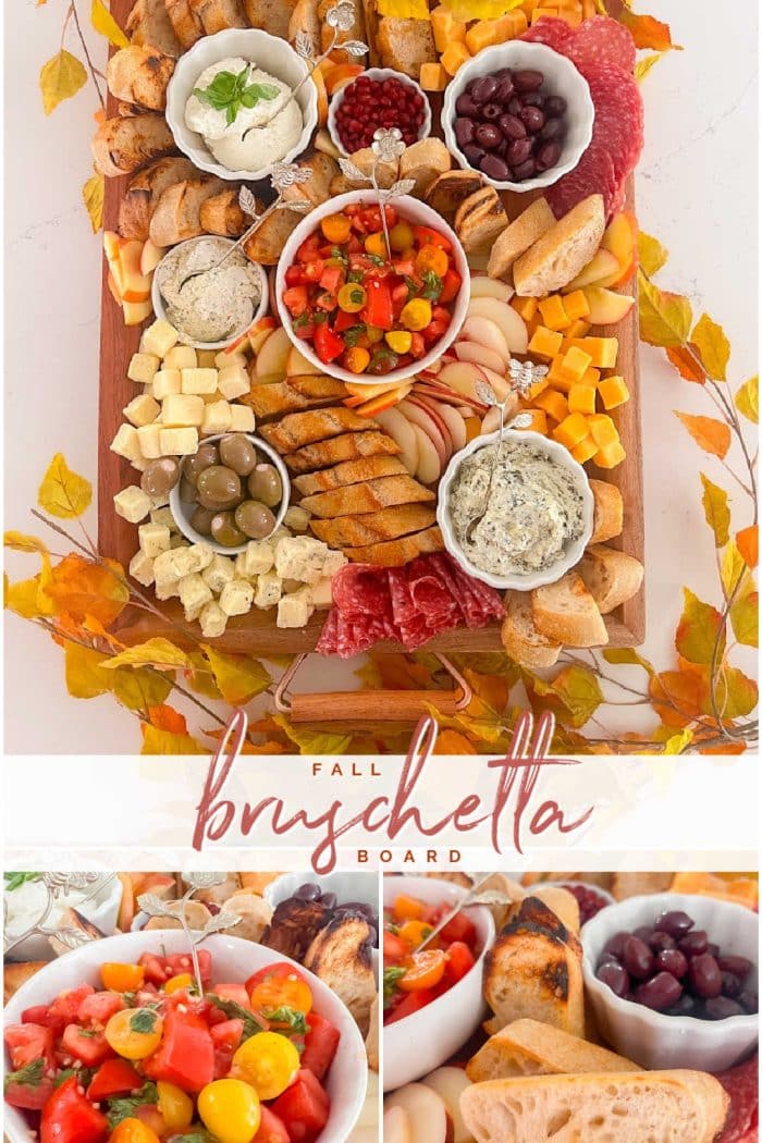 Fall Bruschetta Charcuterie Board