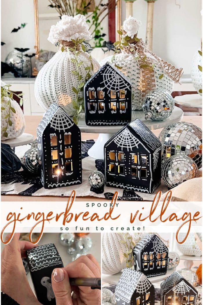 DIY Halloween Gingerbread Village