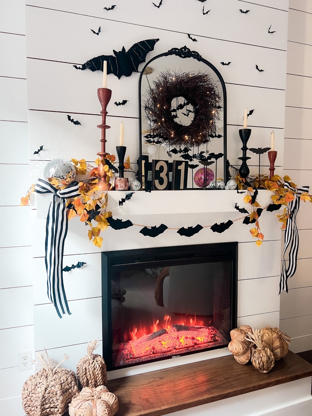 Pottery Barn-Inspired Halloween Bat Wreath. Create a budget-friendly, Pottery Barn-inspired Halloween Bat Wreath for a spooky and stylish way to welcome Halloween guests. 