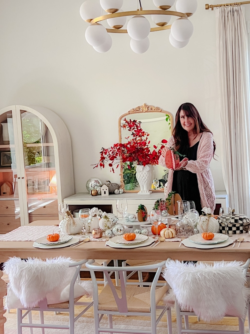 Fall Centerpiece with Decoupage Pumpkins. This pumpkin fall centerpiece is a fun and easy craft idea you can make with your kids to add a personal and festive touch to your fall decor.