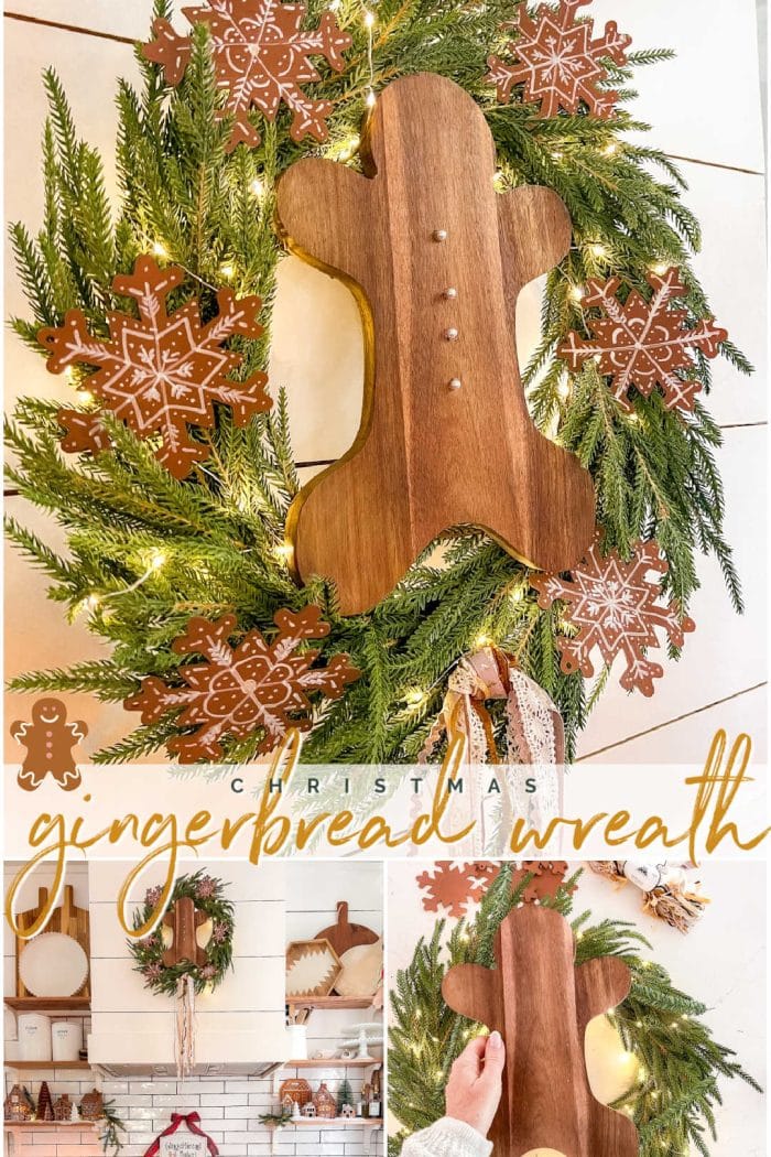 DIY Gingerbread Christmas Wreath