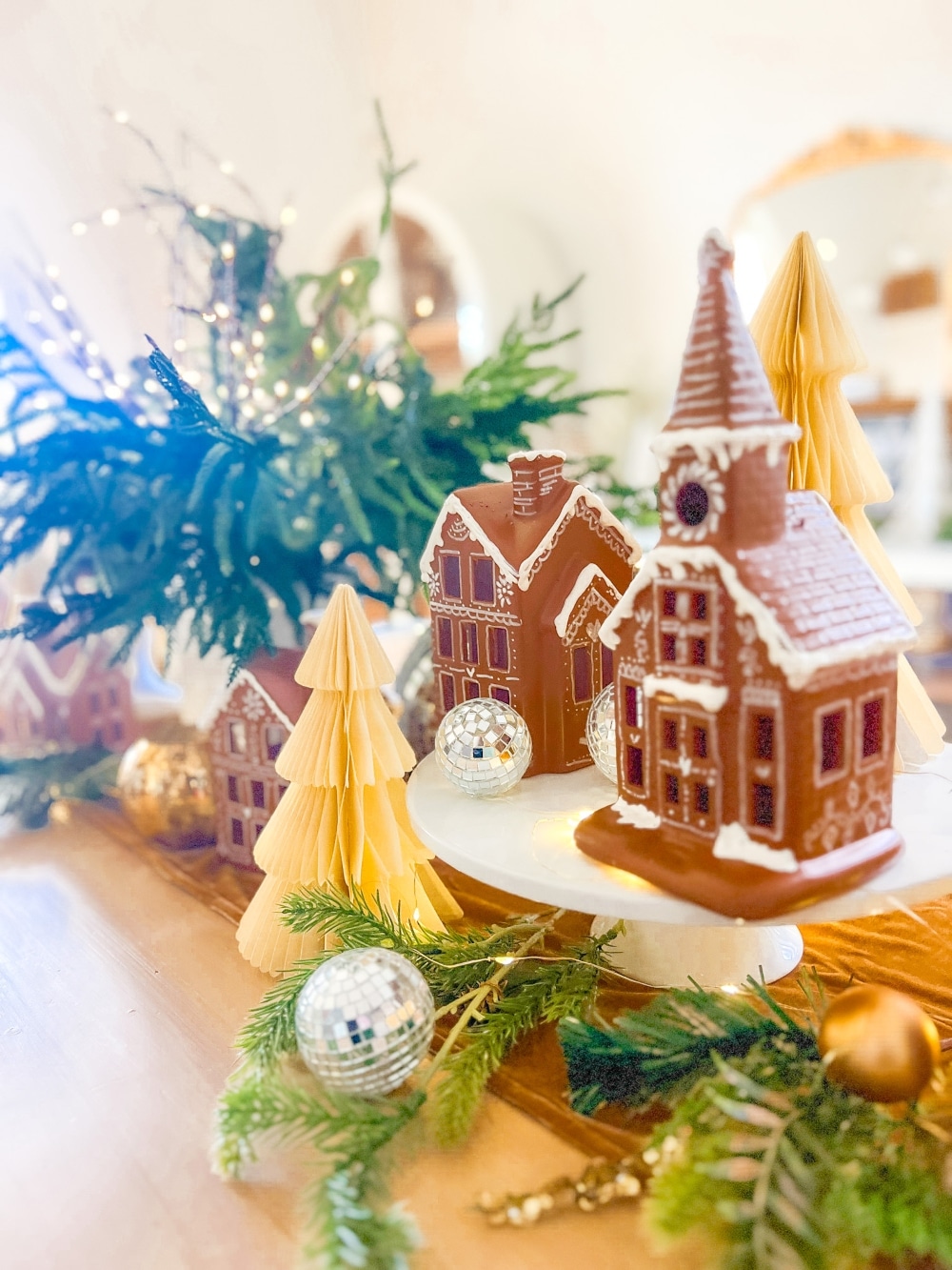 Whimsical Holiday Home Tour with Gingerbread Houses & DIY Decor. Take a whimsical holiday home tour featuring DIY gingerbread-themed decor and cozy, festive touches throughout every room.