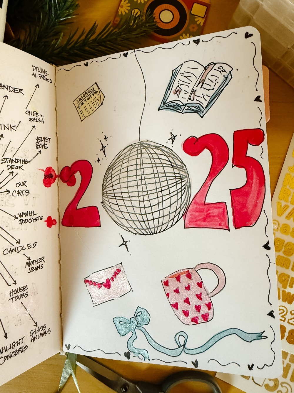 Make a Bullet Journal for the New Year! Create a NEW tradition for 2025 - bullet journaling with Hobby Lobby supplies and your besties!