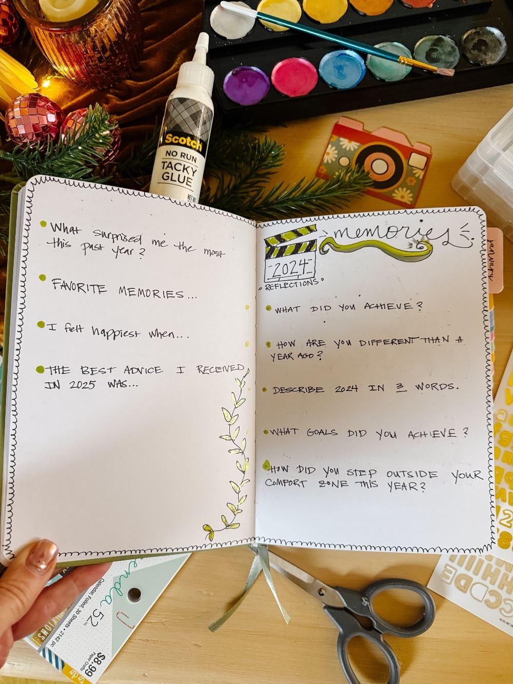 Make a Bullet Journal for the New Year! Create a NEW tradition for 2025 - bullet journaling with Hobby Lobby supplies and your besties!