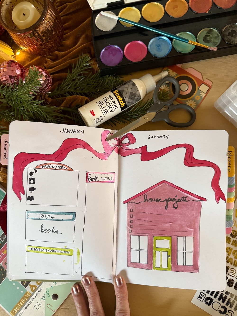 Make a Bullet Journal for the New Year! Create a NEW tradition for 2025 - bullet journaling with Hobby Lobby supplies and your besties!