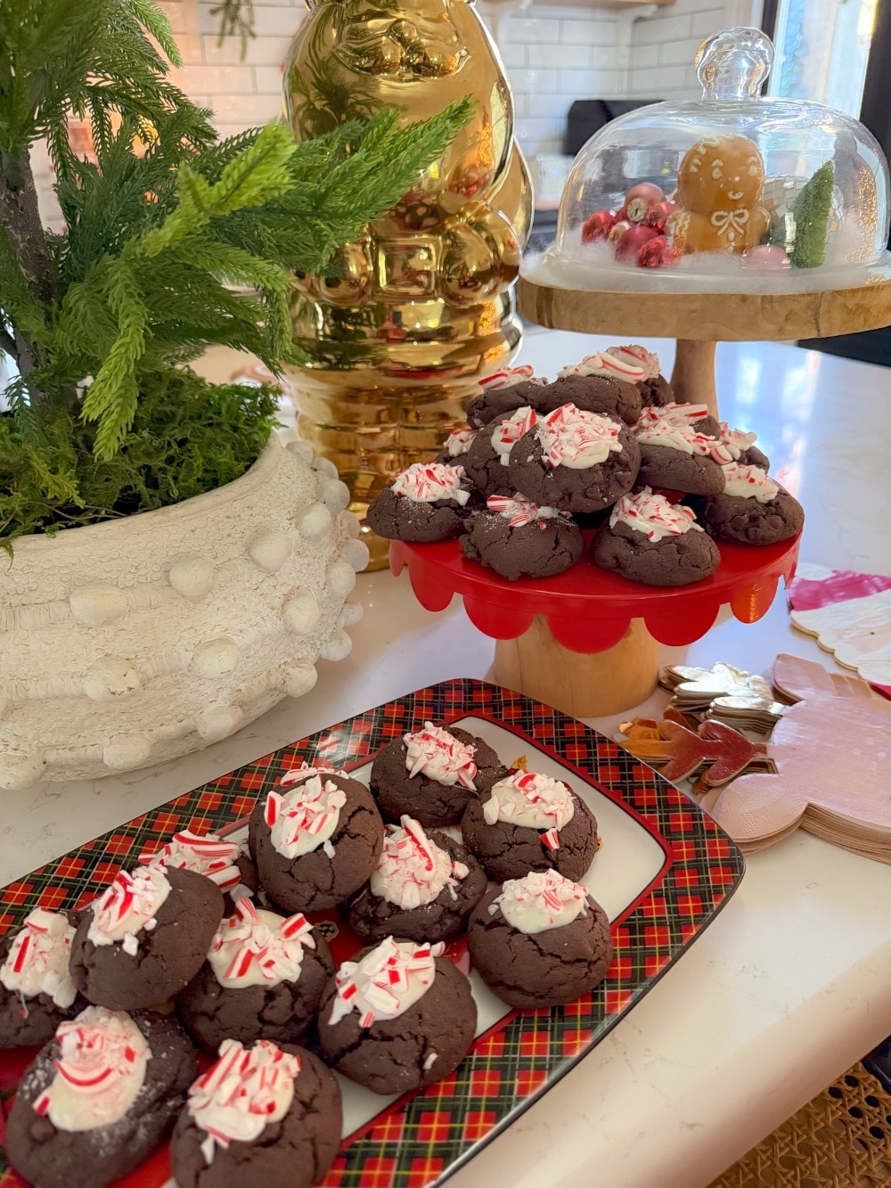 Dark Chocolate Candy Cane Cookies are the embodiment of Christmas cheer, featuring a fudgy chocolate center, creamy white chocolate, and refreshing crushed candy canes—perfect for cookie exchanges, neighbor gifts, and holiday parties.