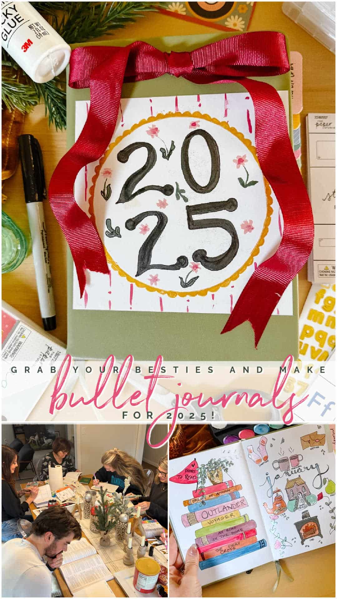 Make a Bullet Journal for the New Year! Create a NEW tradition for 2025 - bullet journaling with Hobby Lobby supplies and your besties!