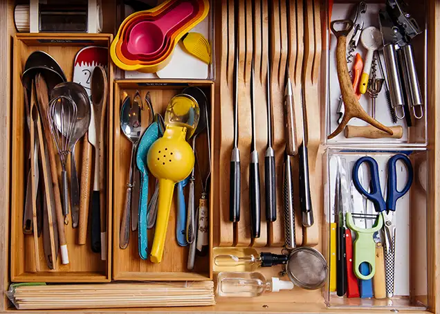 Declutter Challenge: Organizing Your Kitchen Drawers. Discover how to transform cluttered kitchen drawers into an organized, functional space with these step-by-step decluttering and organizing tips from the 9th Annual Declutter Challenge.