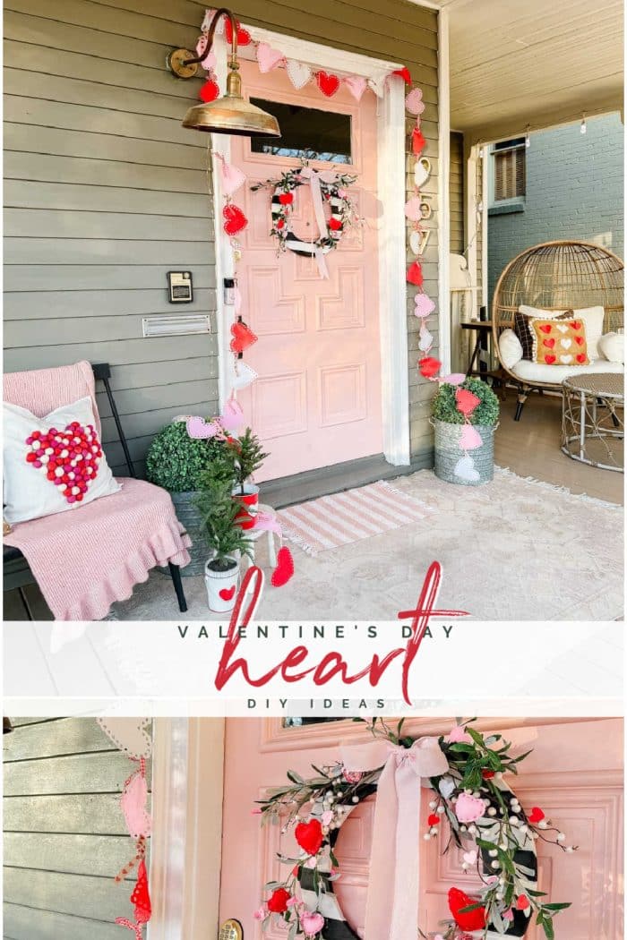 DIY Valentine’s Day Heart Porch