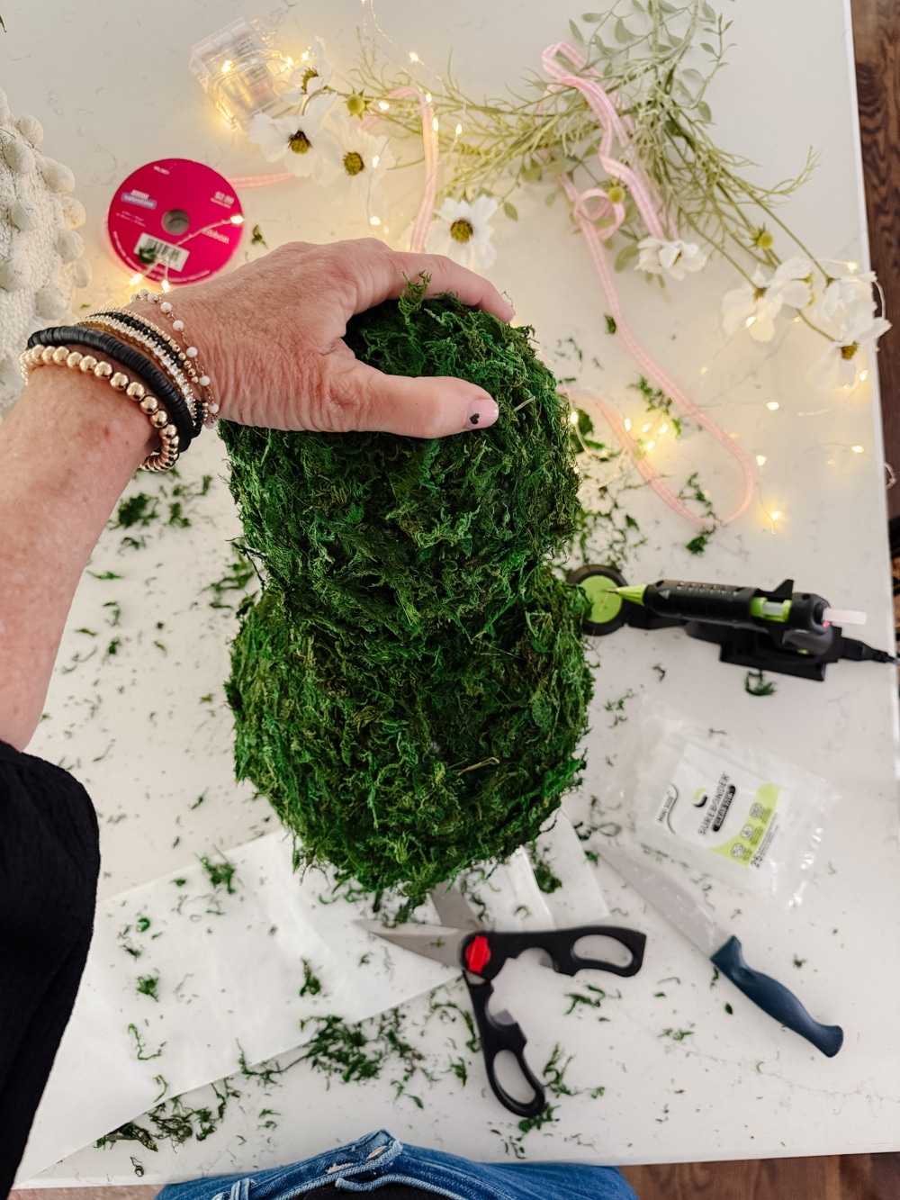 DIY Spring Moss Bunny Topiary. If you make one craft this spring, let it be a charming organic Moss Bunny Topiary that will add a whimsical touch to your seasonal decor.