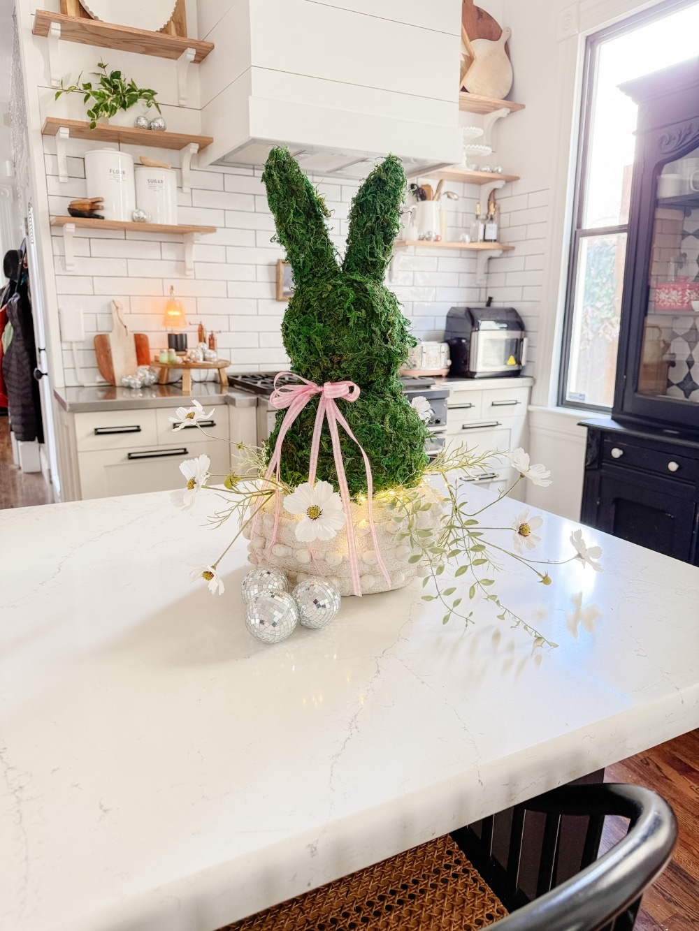 DIY Spring Moss Bunny Topiary. If you make one craft this spring, let it be a charming organic Moss Bunny Topiary that will add a whimsical touch to your seasonal decor.