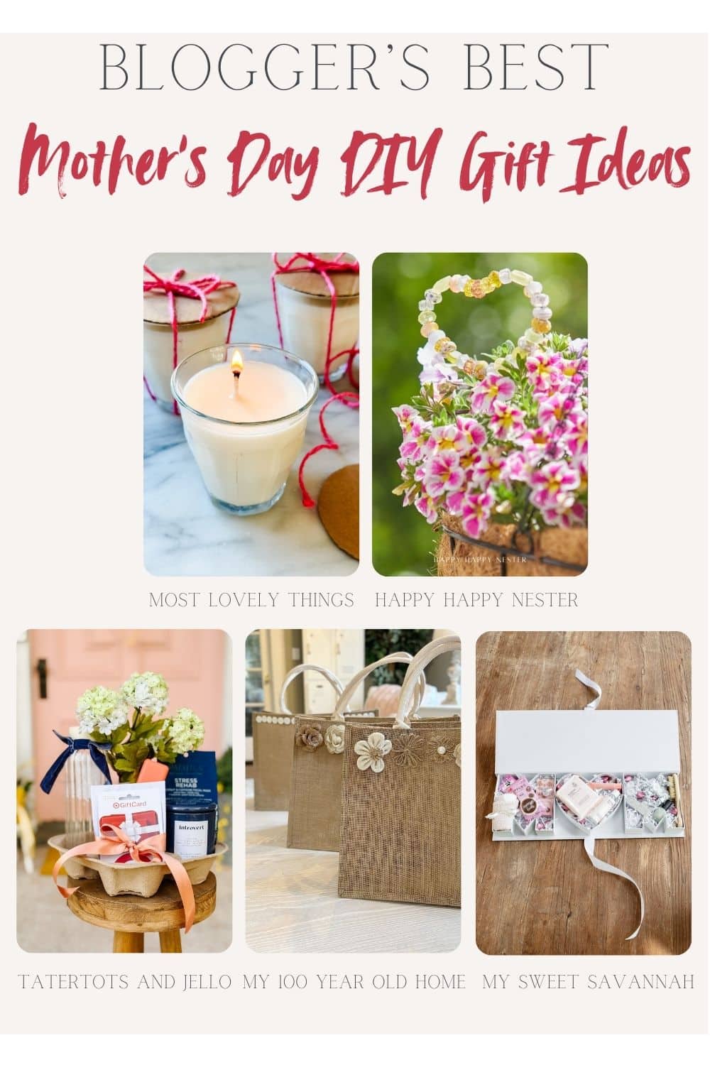 Mother's Day Cup Holder Gift Basket. Transform a simple drink carrier into a delightful Mother’s Day gift basket by filling each cup slot with thoughtful little surprises for the moms, grandmas, and mom friends who fill your life with love.