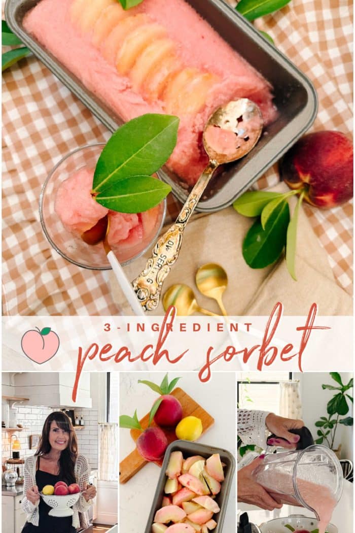 Easy 3-Ingredient Peach Sorbet: Sweet, Refreshing, & Delicious!