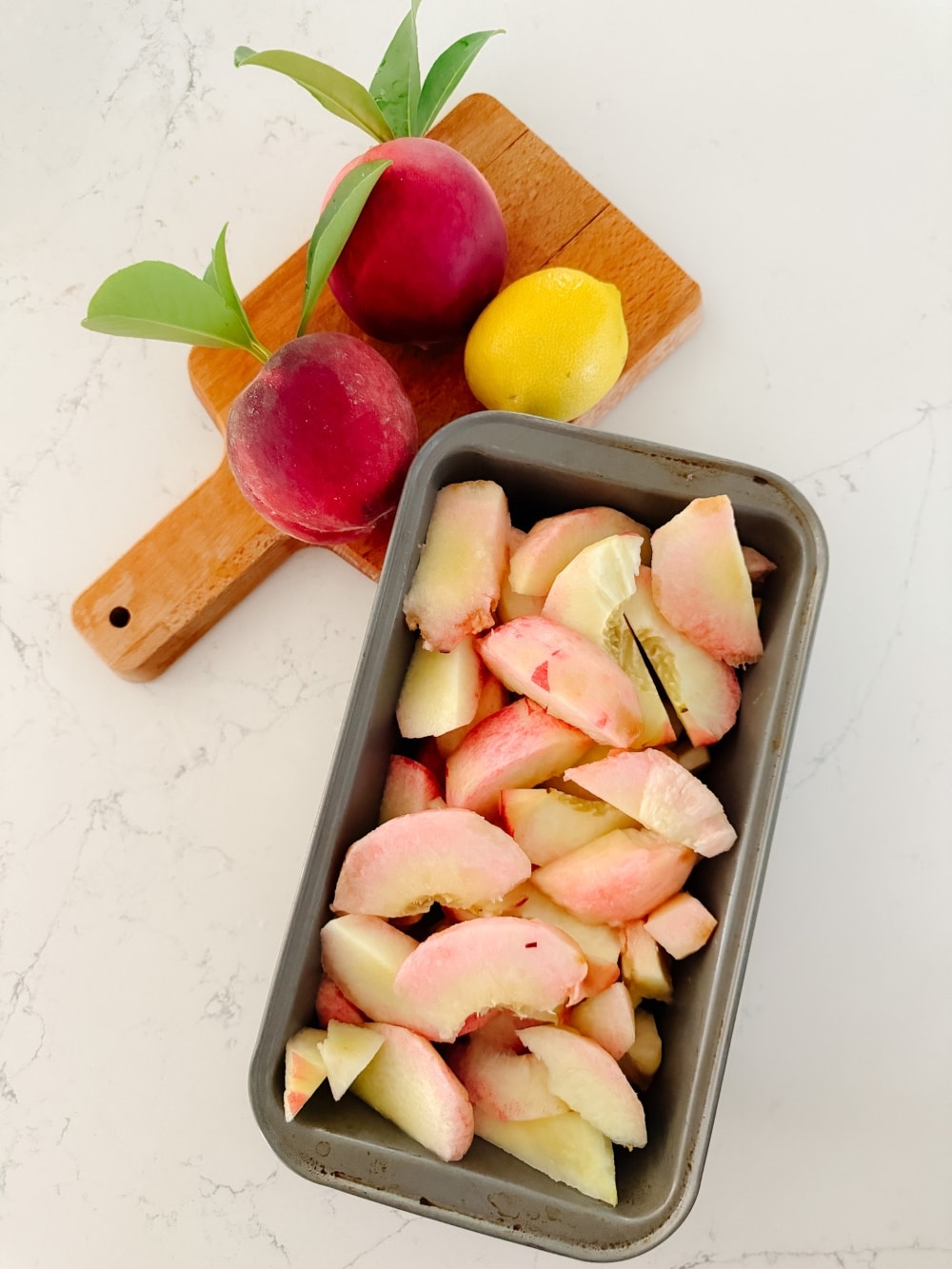 This 3-ingredient peach sorbet is the perfect refreshing treat for hot days, combining juicy peaches, a touch of sweetness, and a dash of lemon for a simple, flavorful dessert that's as easy to make as it is delicious!
