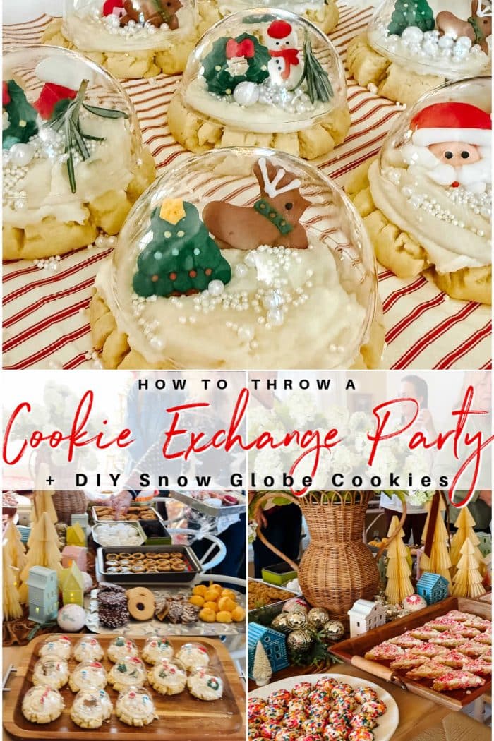 Snow Globe Sugar Cookies + Cookie Exchange Party Tips!