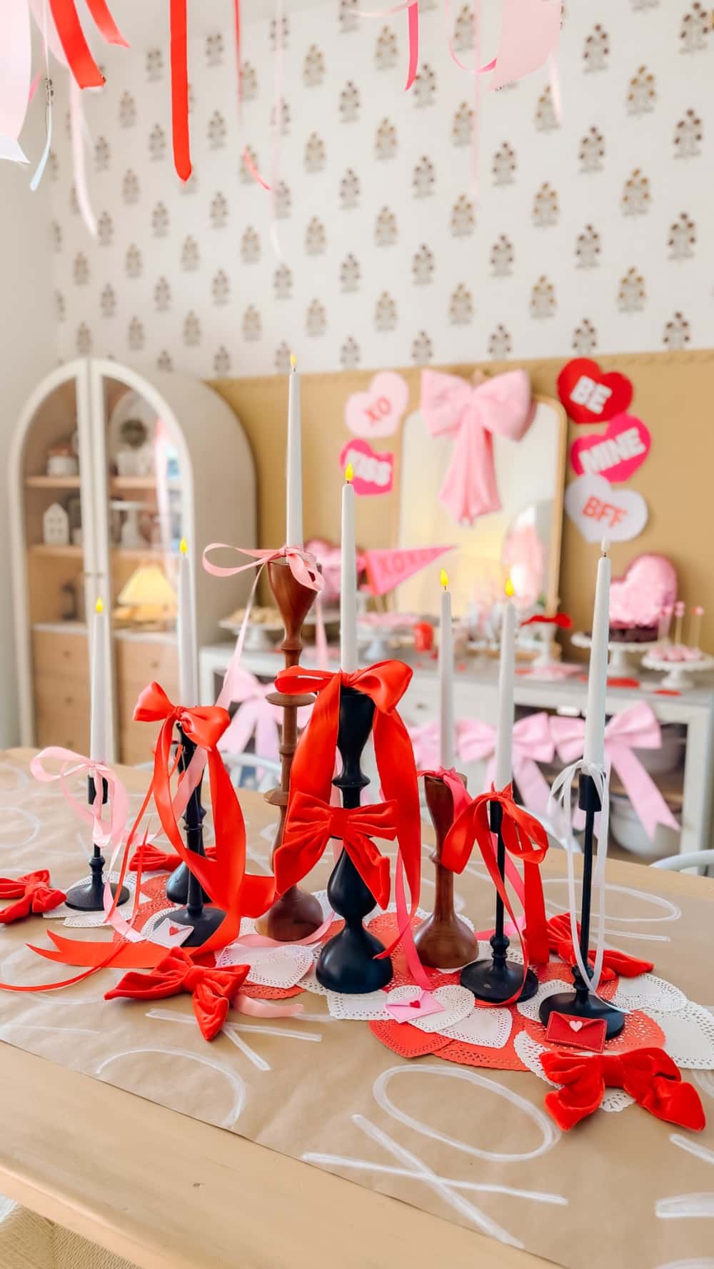 Big Bows & Besties: Hosting the Cutest Galentine&rsquo;s Party Ever. Five easy DIY decor projects to create a festive Valentine&rsquo;s Day Galentine&rsquo;s party.