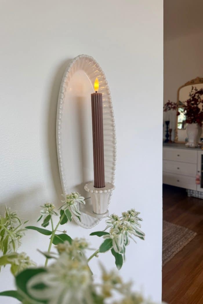 $30 Ceramic Candle Wall Sconces That Look Like Designer Lighting