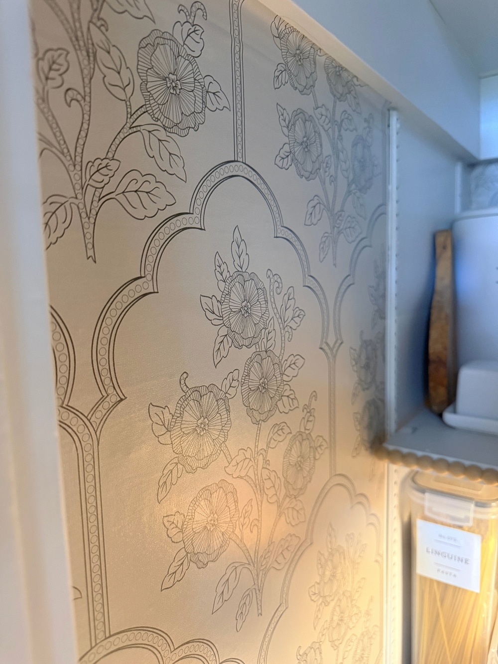 This tiny pantry makeover proves that you don’t need a huge space to create beautiful, functional storage. I transformed the original pantry in my 1932 Tudor with smart storage solutions, wallpaper, pretty containers, a baking station, appliance storage, and vintage-inspired details that make every inch work harder.