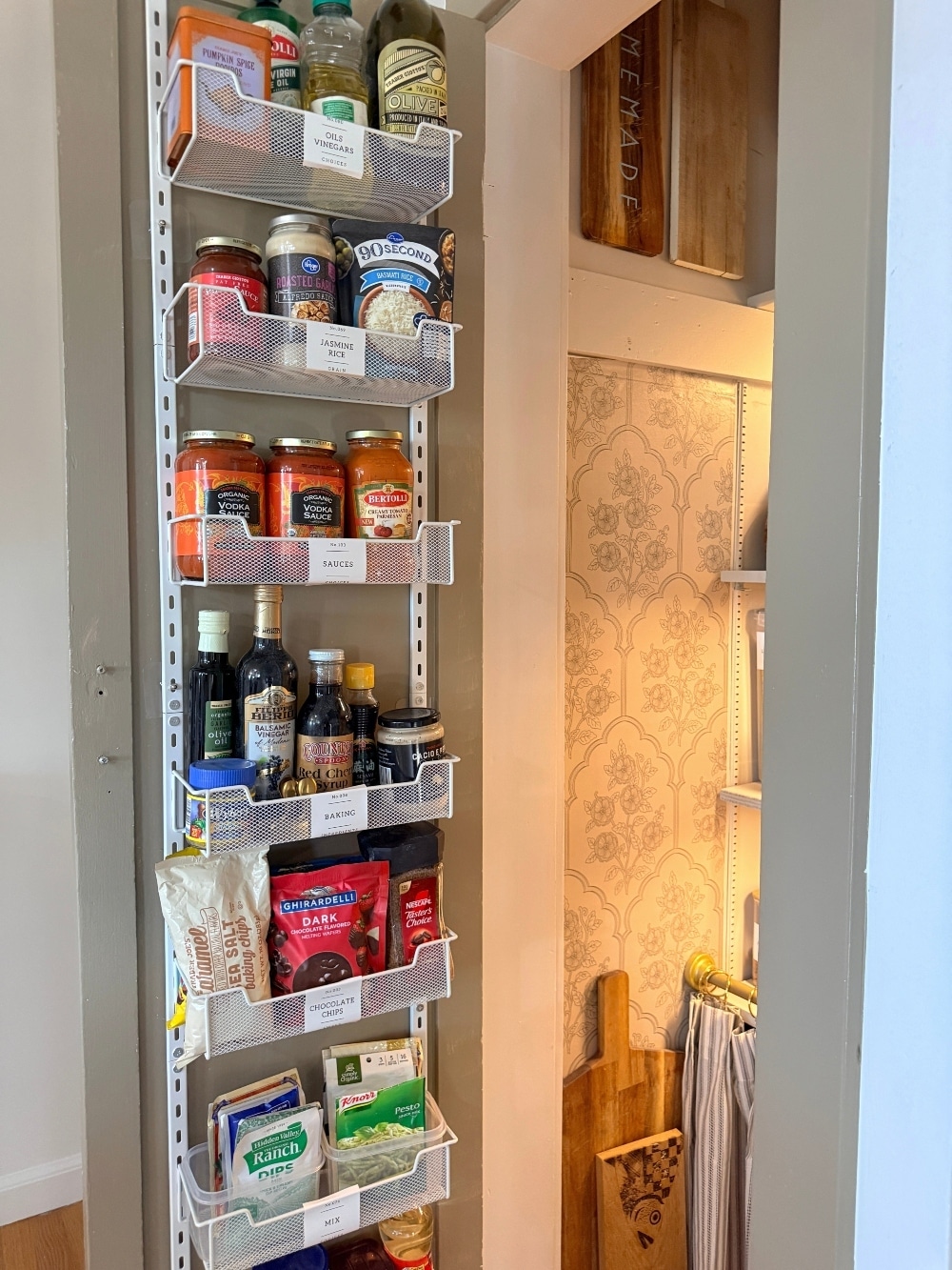 This tiny pantry makeover proves that you don’t need a huge space to create beautiful, functional storage. I transformed the original pantry in my 1932 Tudor with smart storage solutions, wallpaper, pretty containers, a baking station, appliance storage, and vintage-inspired details that make every inch work harder.